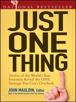 cover image of Just One Thing